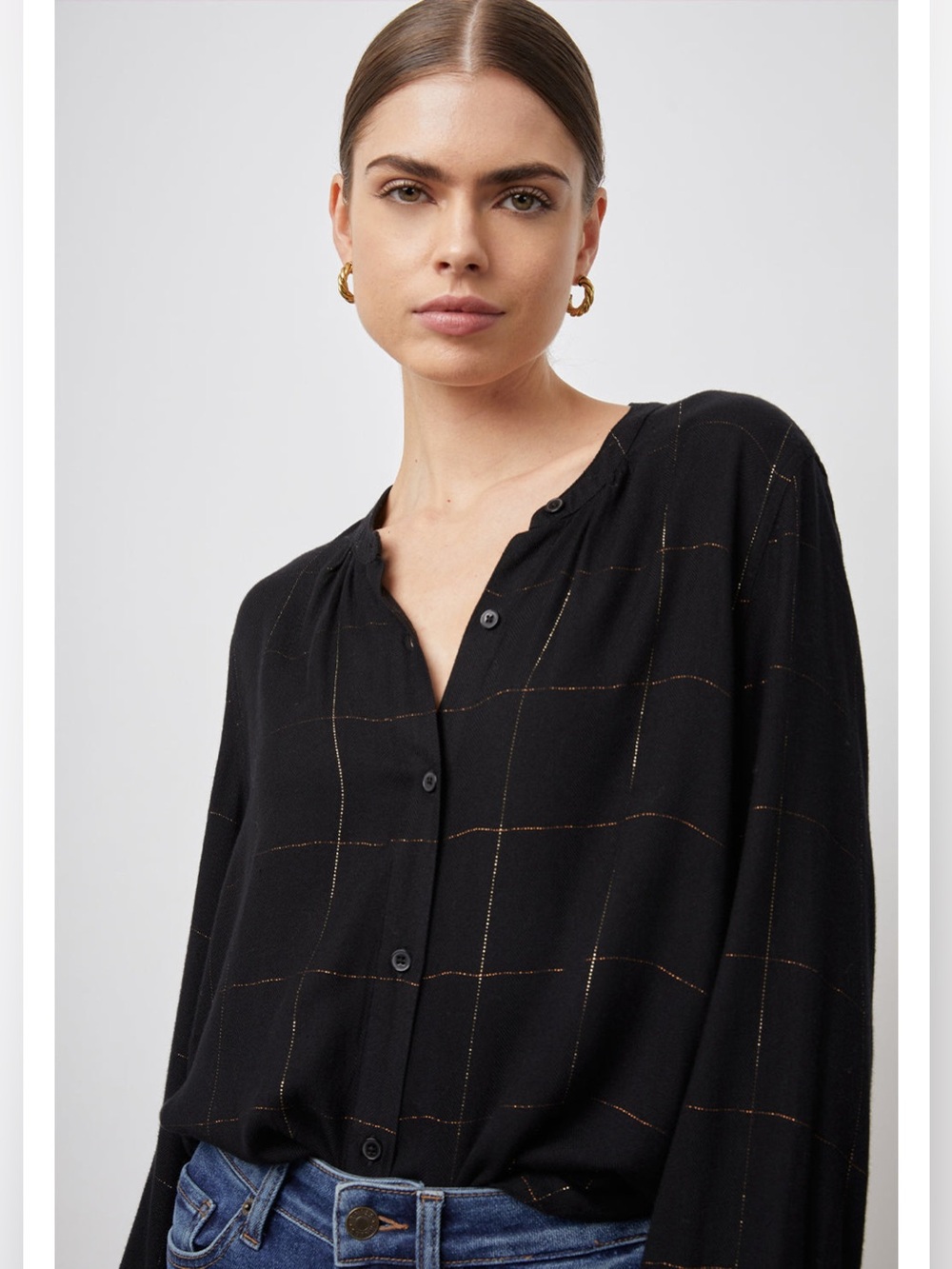 Rails - Eloise ebony tinsel small soft blouse